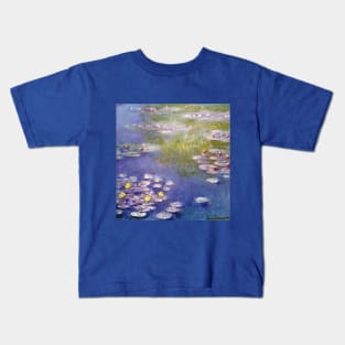 Waterlilies by Claude Monet Kids T-Shirt